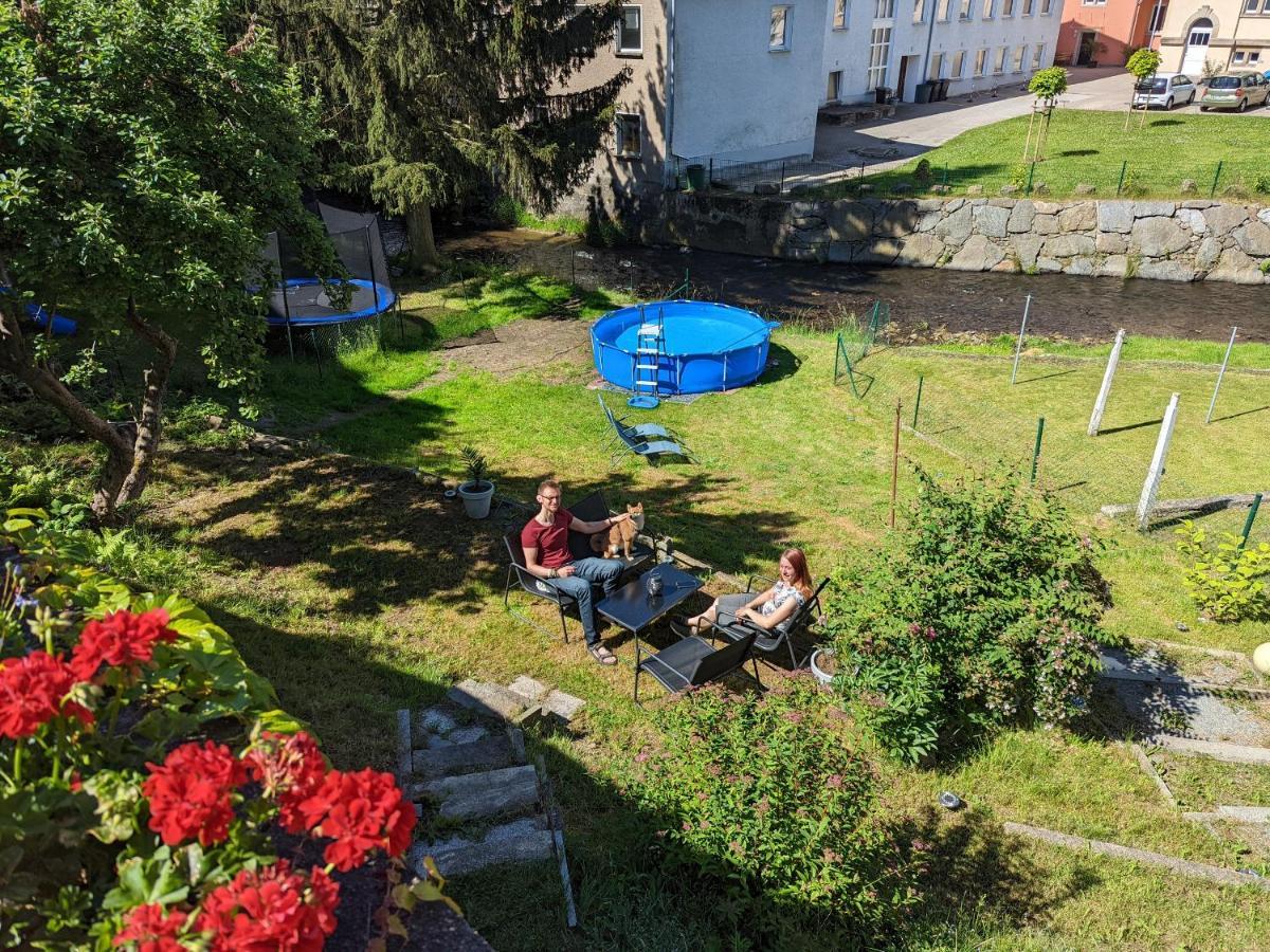 Urlaubstraum Mit Pool, Terrasse & Fluss Im Garten - Ut Apartamento Sebnitz Exterior foto